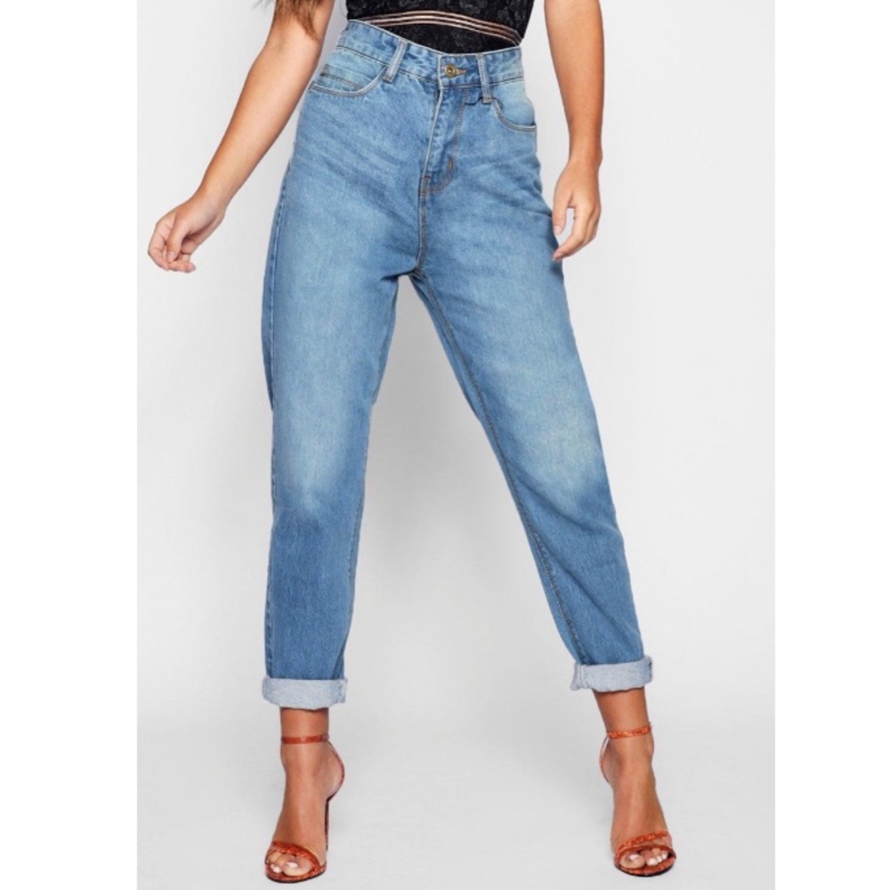 High waisted mom jeans
